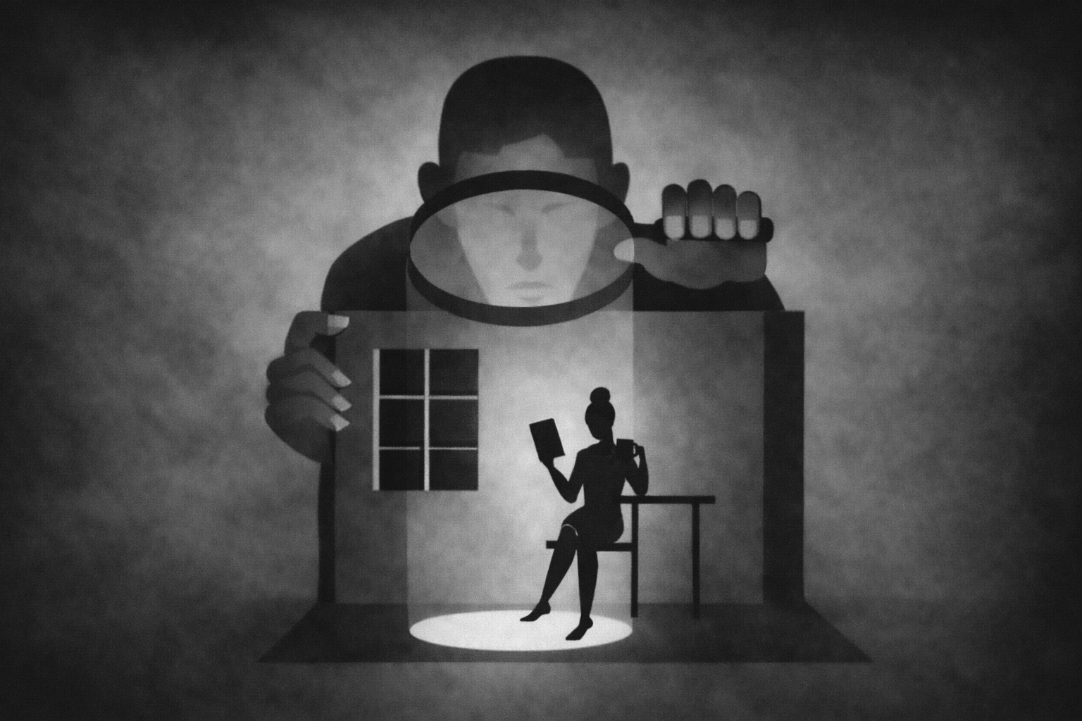 A씨가 알지 못하는 사이 누군가는 그의 일상을 세밀하게 감시하고 있었다. / ⓒ Chat GPT 생성 이미지