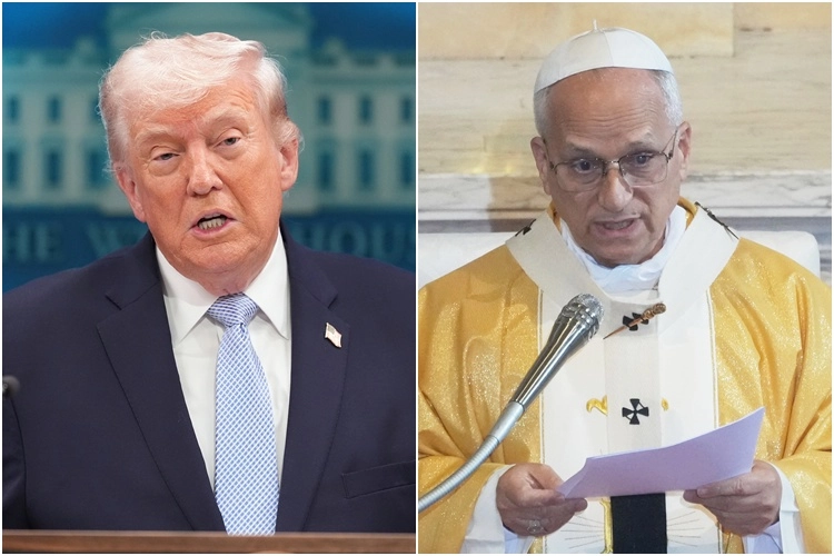 ํธ๋ผํ ๋ฏธ๊ตญ ๋ํต๋ น(์ผ์ชฝ)๊ณผ ๊ตํฉ ๋ ์ค 14์ธ